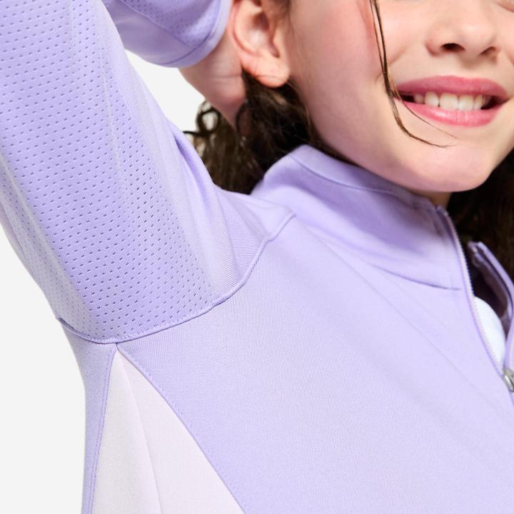 Immagine prodotto Decathlon Trainingsjacke Mädchen tailliert - helllila/dunkellila (122)