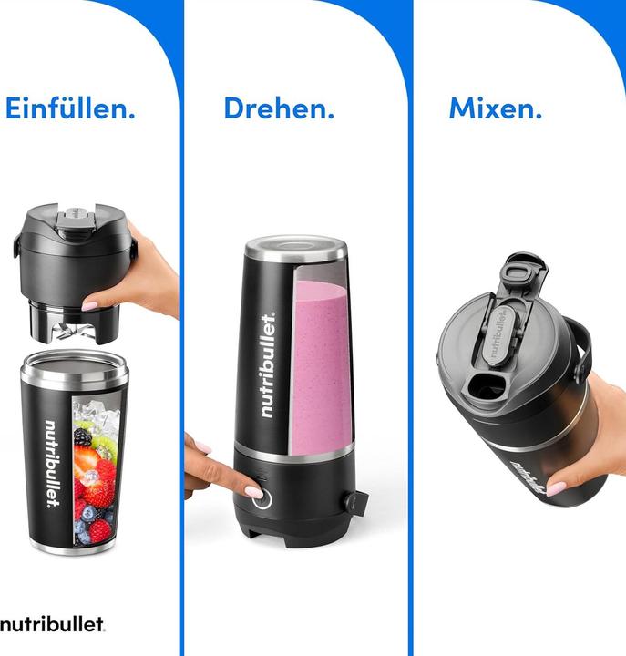 Actual product image NutriBullet Flip Portable USB 20OZ (11 W)