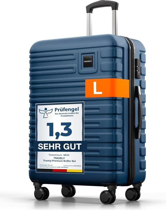 Image du produit Travely Robuster Hartschalenkoffer (60 l, M (50 - 90l))