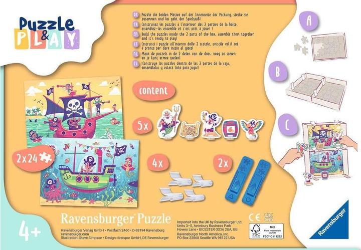 Actual product image Ravensburger Kinderpuzzle Puzzle&Play - 2x24 Teile Puzzle für Kinder ab 4 Jahre (24 pieces)