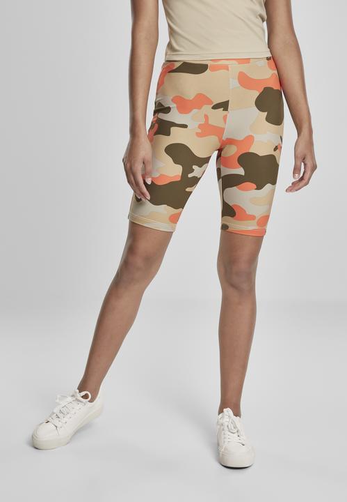 Actual product image Urban Classics Ladies High Waist Camo Tech Cycle Shorts Double Pack (XXL)