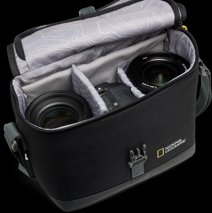Immagine prodotto National Geographic Borsa per fotocamera media nera (Borsa a tracolla per fotocamera, 6.25 l)