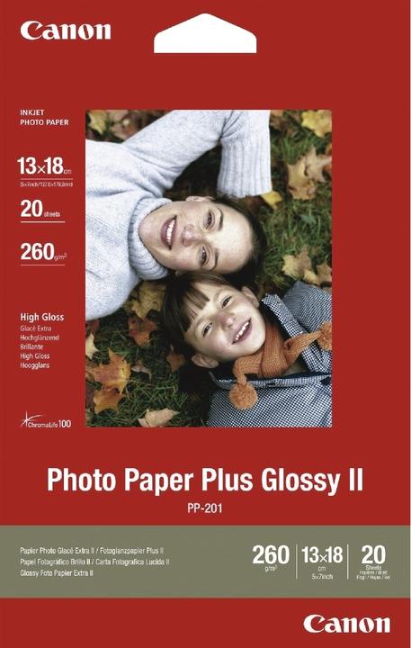 Immagine prodotto Canon PP-201 Plus Glossy II (260 g/m², 13 x 18 cm, 20 x)