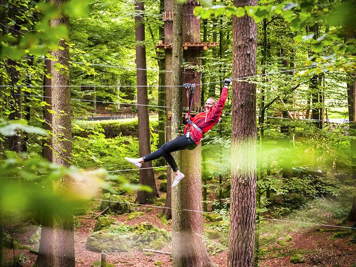 Actual product image Smartbox Plein air activity in Interlaken: access to 9 accrobranche courses for 2 adults with briefing (2 pers.)