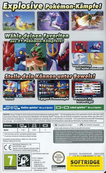 Immagine prodotto Nintendo Pokémon Tekken DX (Switch, DE)