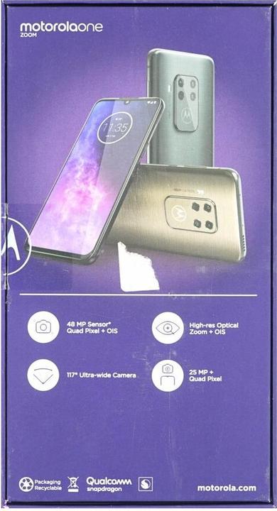 Image du produit Motorola One Zoom (128 Go, Gris électrique, 6.39", Double SIM hybride, 48 Mpx, 4G)