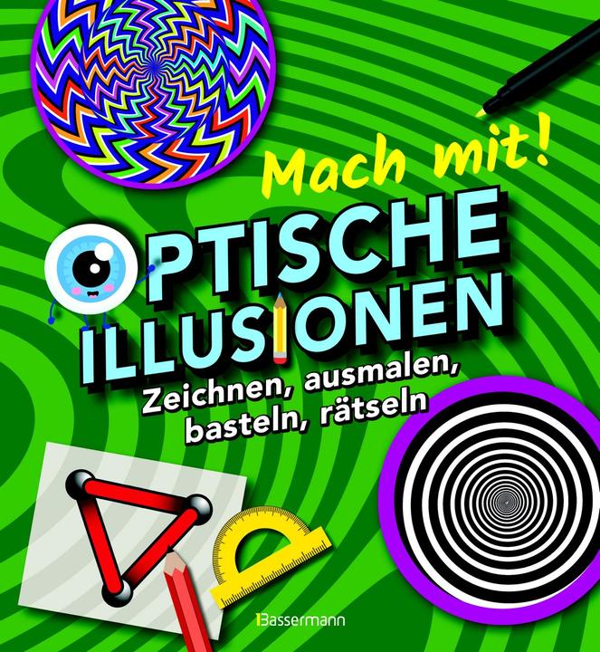 Image du produit Mach mit! - Optische Illusionen: Zeichnen, ausmalen, basteln, rätseln, spielen! Das Aktivbuch für (Allemand, Laura Baker, 2020)