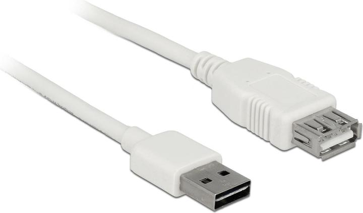 Delock USB2.0 extension cable Easy, 1m, white (1 m, USB 2.0)