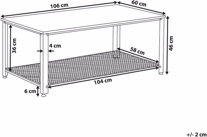 Image du produit Beliani Aston (106 x 46 x 60 cm)