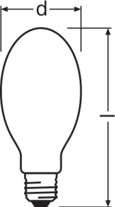 Actual product image Osram Vialox lamp (E27, 70 W, 5900 lm, 1 x, G)