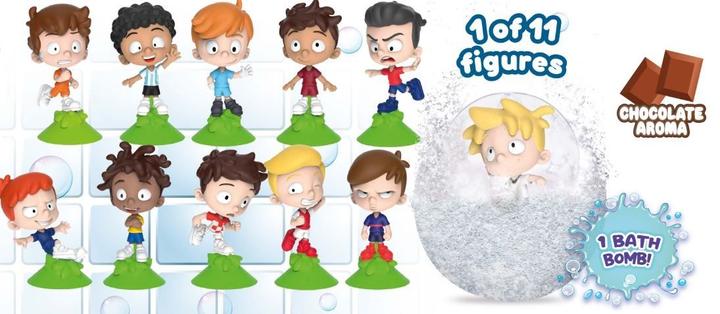 Actual product image Craze Inkee Fussall bath bomb with collectible figure (Bath bombs)