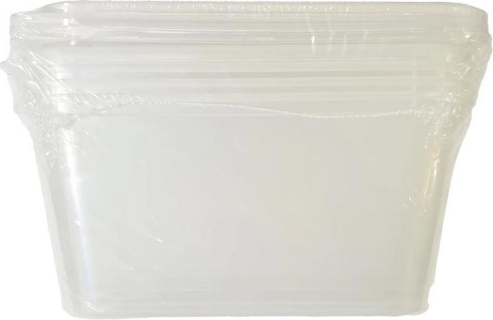 Actual product image UDL Reusable 1000ml Plastic Food Containers with Lids (Pack of 5)