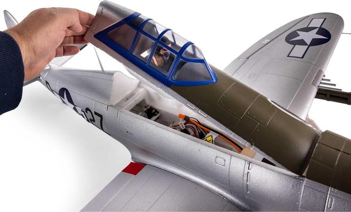Actual product image E-Flite FLIEGER P-47 RAZORBA. 1200mm EP BNP BNF BASIC (Warbird)