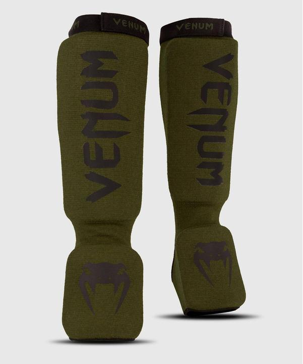 Actual product image Venum Kontact Shin Guards - Khaki/Black (XL)