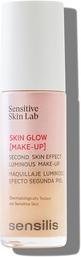 Rilastil Sensilis Skin Glow Make Up Primer Feuchtigkeitsspendende und strahlend leichte Deckkraft für matte (Gold-Beige)