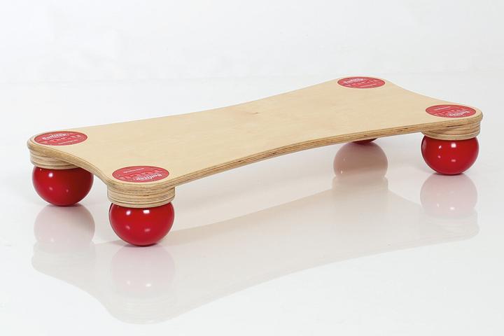 Actual product image Togu Balanza Ballstep Group, wood-coloured with red