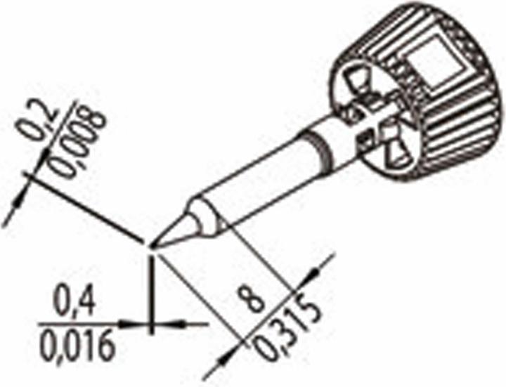 0142CDLF04/SB Lötspitze Spitzen-Grösse 0.40 mm Inhalt 1 St. (Lötspitze)