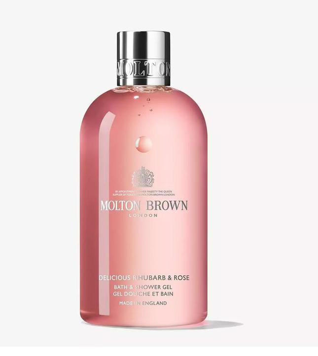 Actual product image Molton Brown Vetiver & Grapefruit Bath & Shower Gel Delicious Rhubarb & Rose (300 ml)