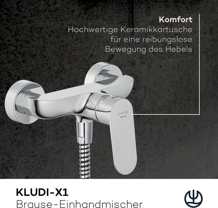 Produktbild Kludi X1 Duscharmatur Aufputz, Brause-Einhandmischer