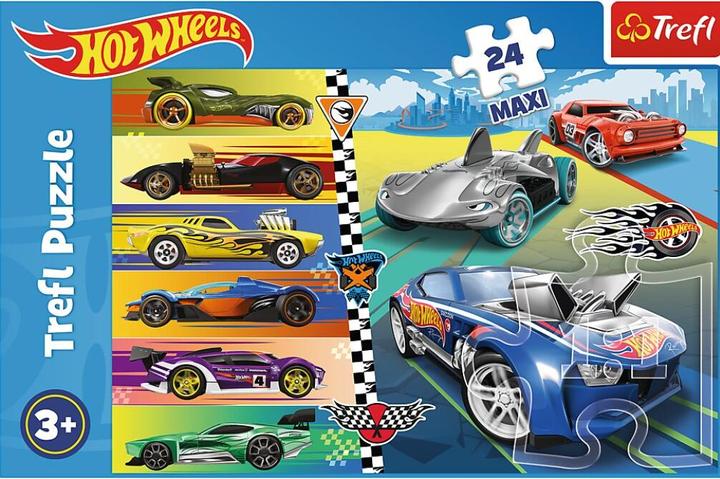 Image du produit Trefl Puzzle 24 éléments Maxi voitures rapides Hot Wheels (24 pièces)
