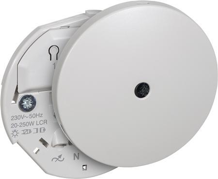 Image du produit LK Lysdaemper lampeudtag 250W universal, rond Ø80mm, ' IHC® Wireless 230V AC, lysegrå.