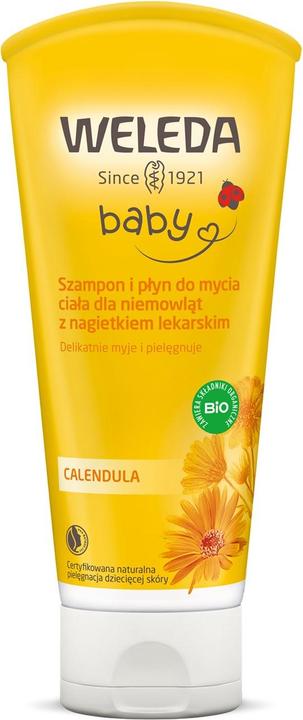Actual product image Weleda Baby Calendula Shampoo And Body Wash (200 ml, Liquid shampoo)