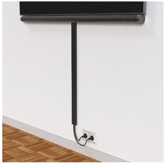 Actual product image Hama Metal cable duct, magnetic, 90 x 5.6 x 1.6 cm, black (Duct, 90 cm)
