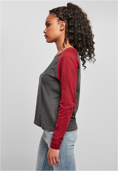 Immagine prodotto Urban Classics Donna Raglan a maniche lunghe a contrasto (S)