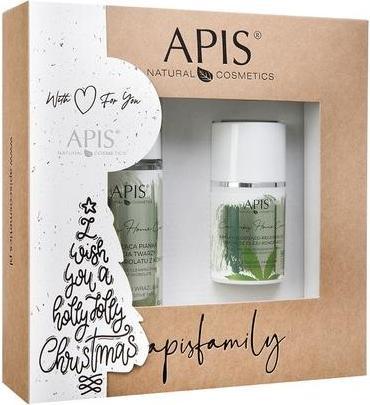 Actual product image Apis Apisset Christmas Set Cannabis Soothing Face Wash Foam 150ml And Soothing-Regenerating Cream 50ml (Facial care set)
