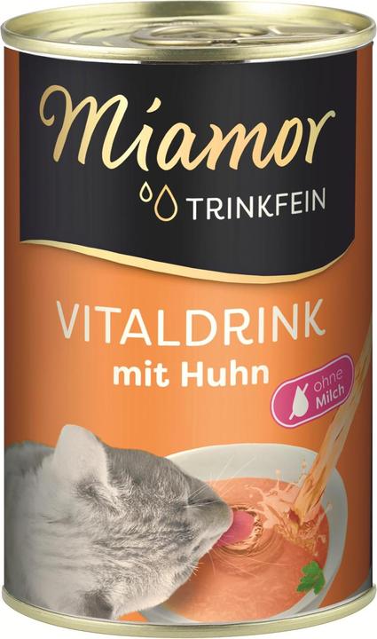 Produktbild Miamor Katzen-Snack Dose Trinkfein Vitaldrink Huhn, 6 x 135 ml (Adult, 6 Stk., 810 g)