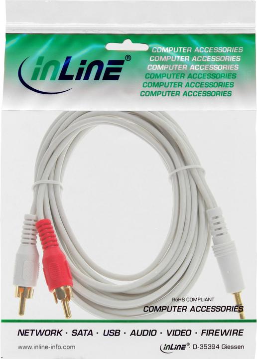 Immagine prodotto InLine 3.5mm – Cinch (7.50 m, Connettore da 3,5 mm (AUX), Cinch)