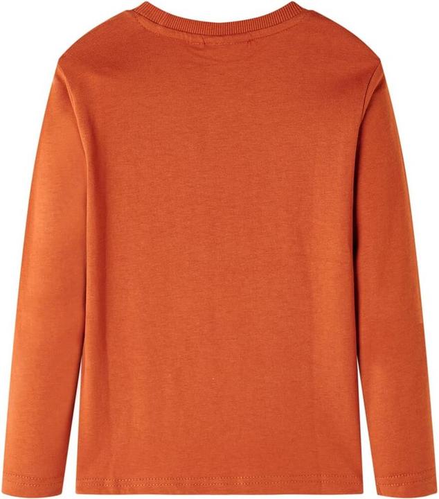 Immagine prodotto VidaXL Camicia da bambino a maniche lunghe marrone ruggine 128,Materiale: 100 (128)