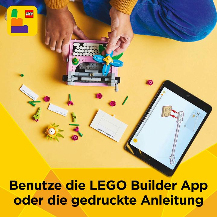 Actual product image LEGO Schreibmaschine mit Blumen (31169, LEGO Creator 3-in-1)
