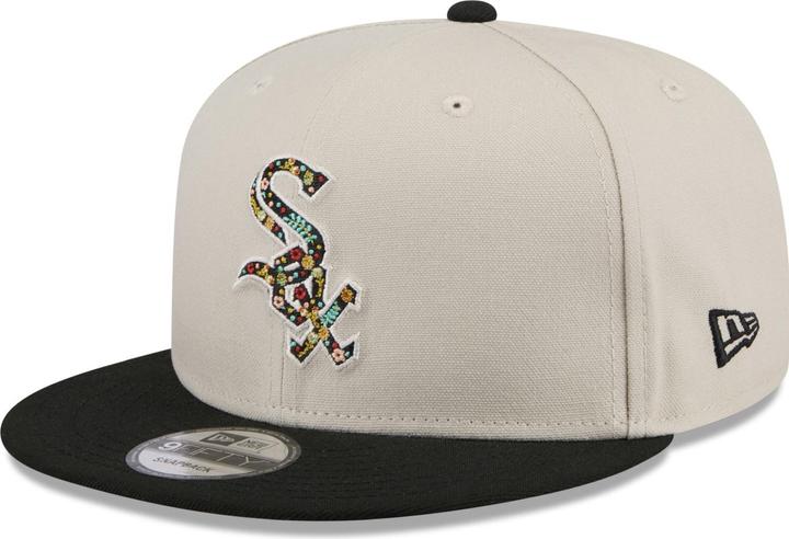Actual product image New Era 9Fifty Snapback Cap - FLORAL Chicago White Sox stone