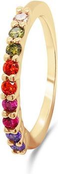 Produktbild Brilio Silver - Decent gold-plated ring with colored zircons RI063Y - Circuit: 52 mm (52)