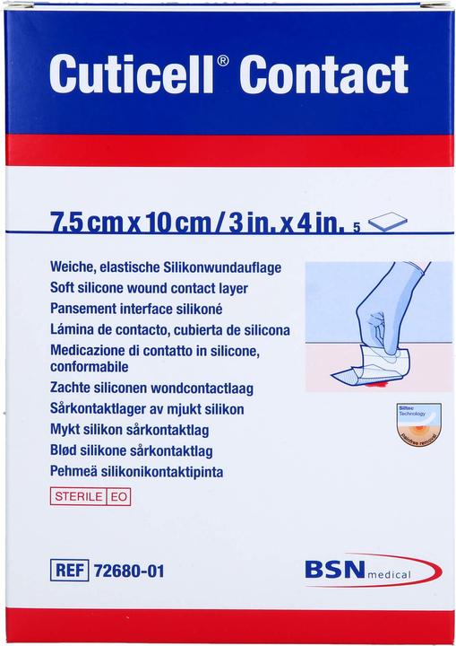 Produktbild BSN Contact Silikonwundauflage 7.5x10cm (5 x)