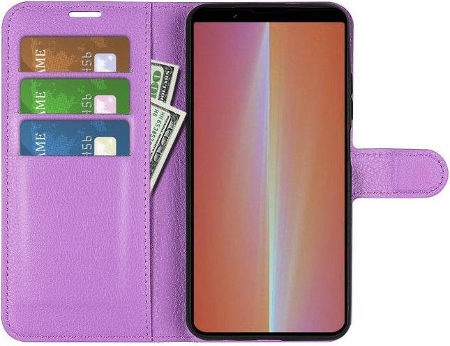 Actual product image MU Classic Litchi Leather Bookcover Series (Sony Xperia 5 V)