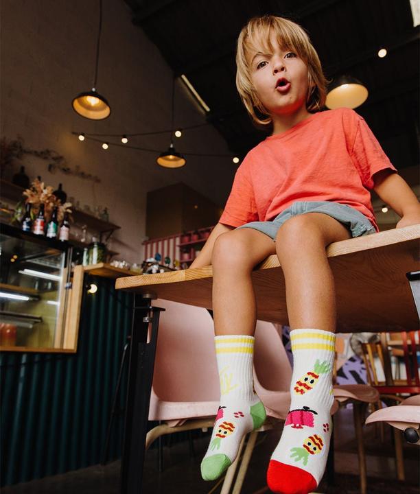 Image du produit Hello Hossy Chaussettes Cool Trip - Camel / Beige / Vert (24 - 26)