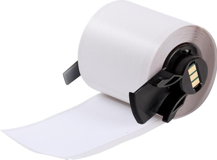 Produktbild Brady M6-37-489, Polyester, Weiss, matt, 48.26 x 76.20 mm, extra stark haftend (100 E.)