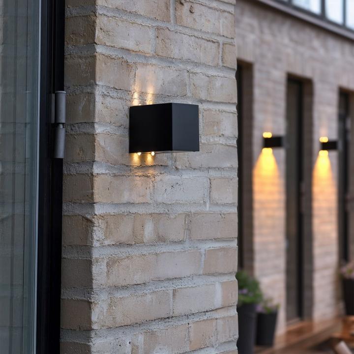Actual product image Homey - Cube Up and Down Solar Lamp - 2 pcs