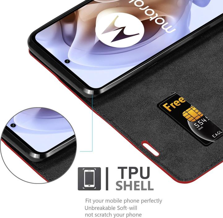 Produktbild Cadorabo Book Invis. Magnet Hülle (Motorola Moto G31, Motorola Moto G41)