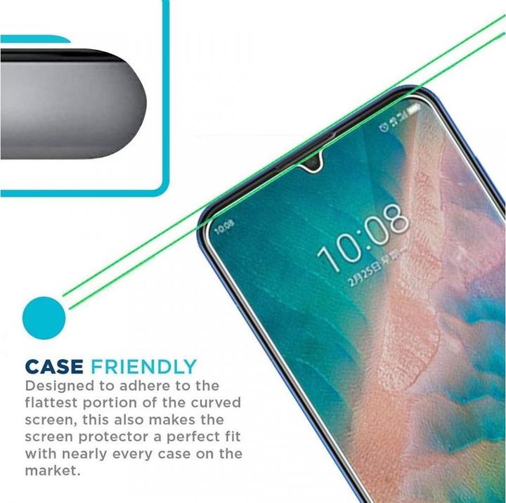Actual product image Screenguard ZTE Blade 10 Protective Glass Film Case Friendly Design (1 Piece, ZTE Blade 10)