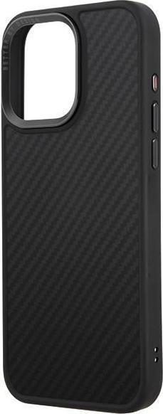 Actual product image Uniq case Keva iPhone 15 Pro 6.1" Magclick Charging czarny/carbon black (Apple iPhone 15 Pro)