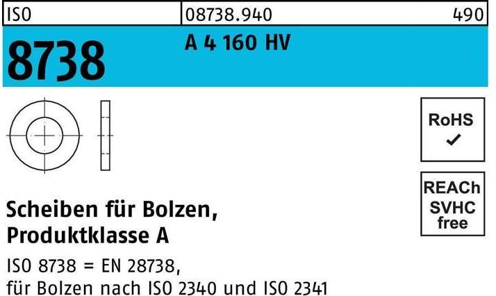 Actual product image Washer ISO 8738 f.Bolt 50 A 4 160 HV