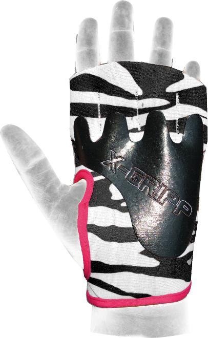 Chiba 40936 Lady Motivation Gloves (Black/White/Pink) (L)