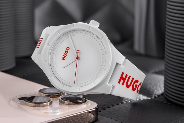 Actual product image Hugo Boss Hugo Lit For Him Herrenuhr Weiss 1530345 + BOX