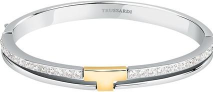 Produktbild Trussardi Elegant solid bicolor bracelet with zirconia T-Logo TJAXC20