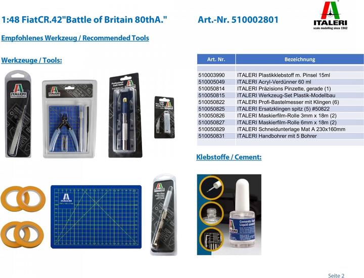 Produktbild 1:48 FiatCR.42"Battle of Britain 80thA."