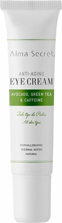 Alma Secret EYE CREAM antiedad con aguacate, té verde & cafeína 10ml (10 ml)