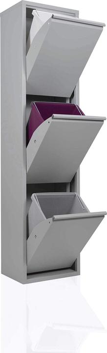 Actual product image Betten-ABC Waste separator, grey (45 l)